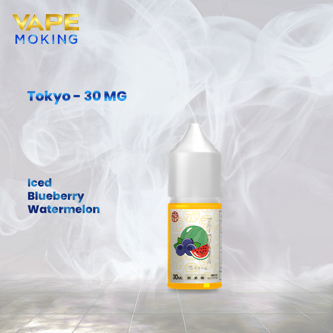 30mg vape juice TOKYO - ICED BLUEBERRY WATERMELON Choose Flavor:Maimi Mint Blood Sukka - 10ml 7Monppo Box Plus