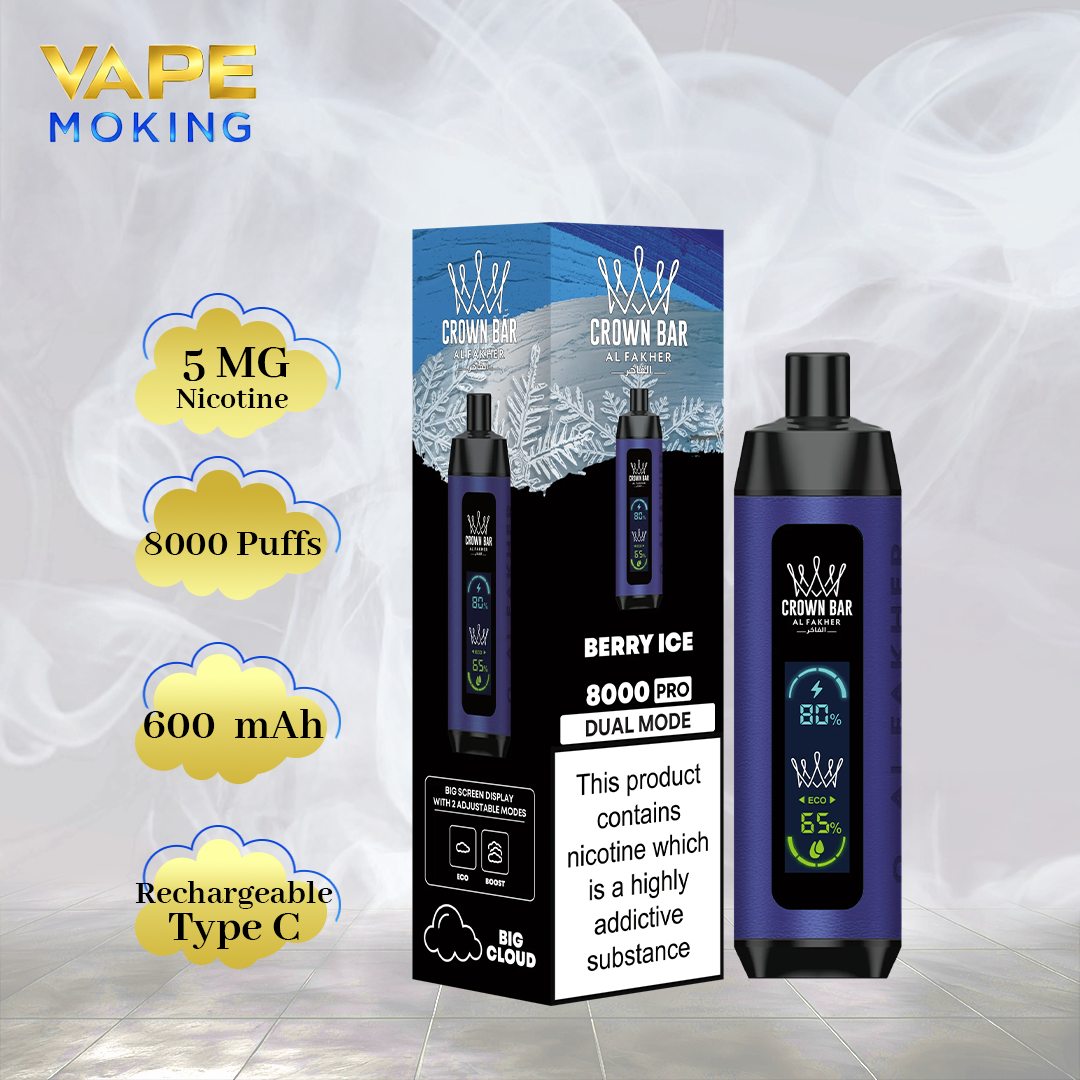Al Fakher Vape Crown Bar AL FAKHAR 8000 PUFFS Vape MoKing Al Fakher Vape Crown Bar AL FAKHAR 8000 PUFFS Vape MoKing