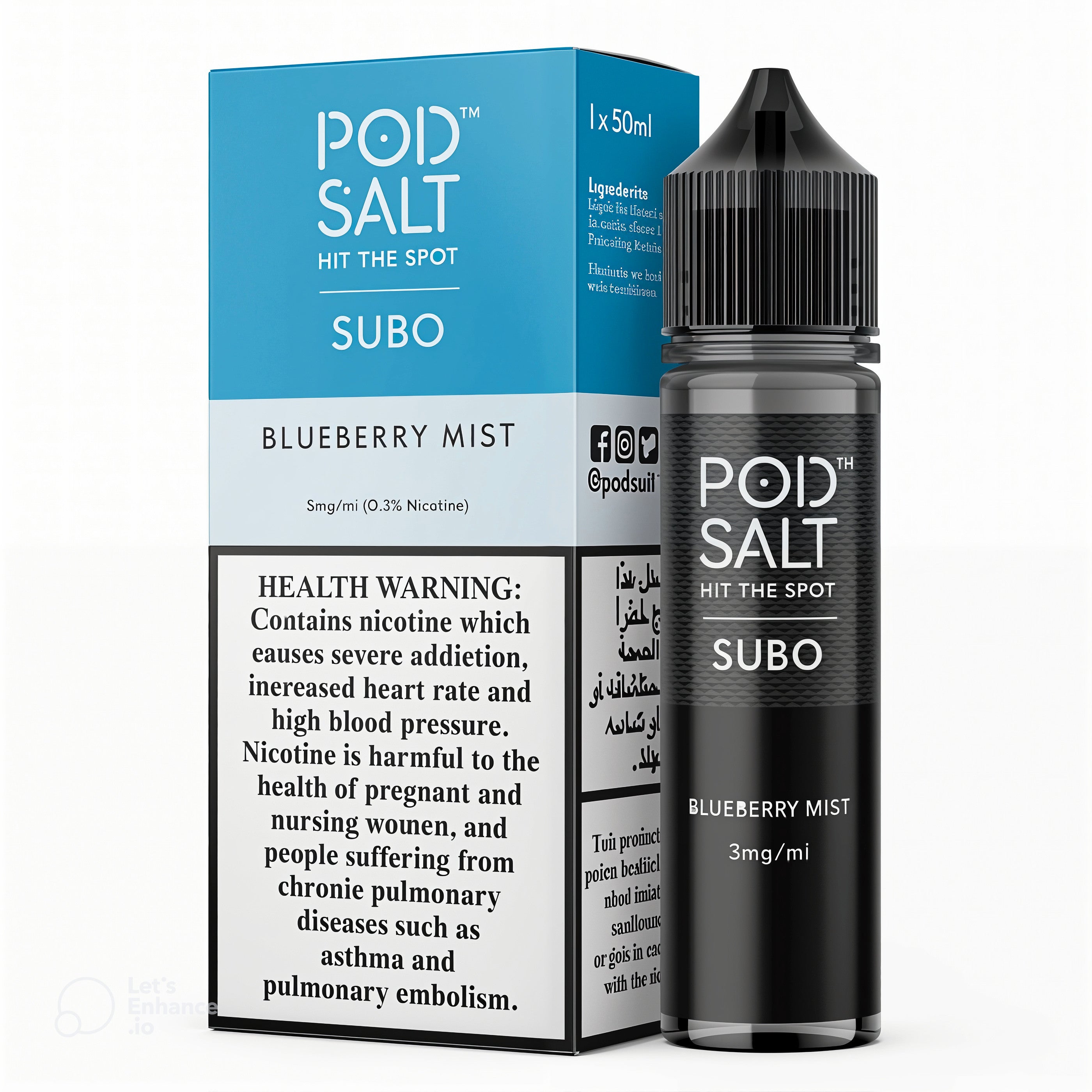 POD SALT SUBO JUICE - BLUEBERRY MIST - 3MG