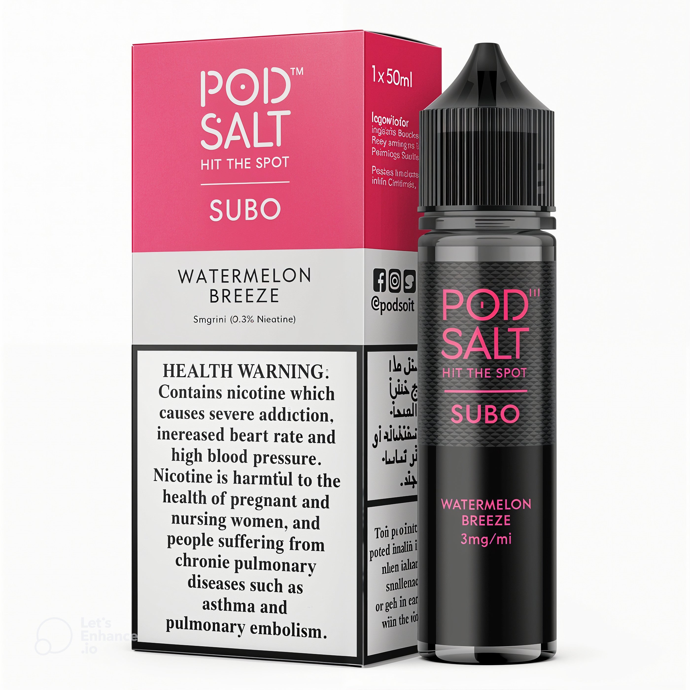 POD SALT SUBO JUICE - WATERMELON BREEZE - 3MG