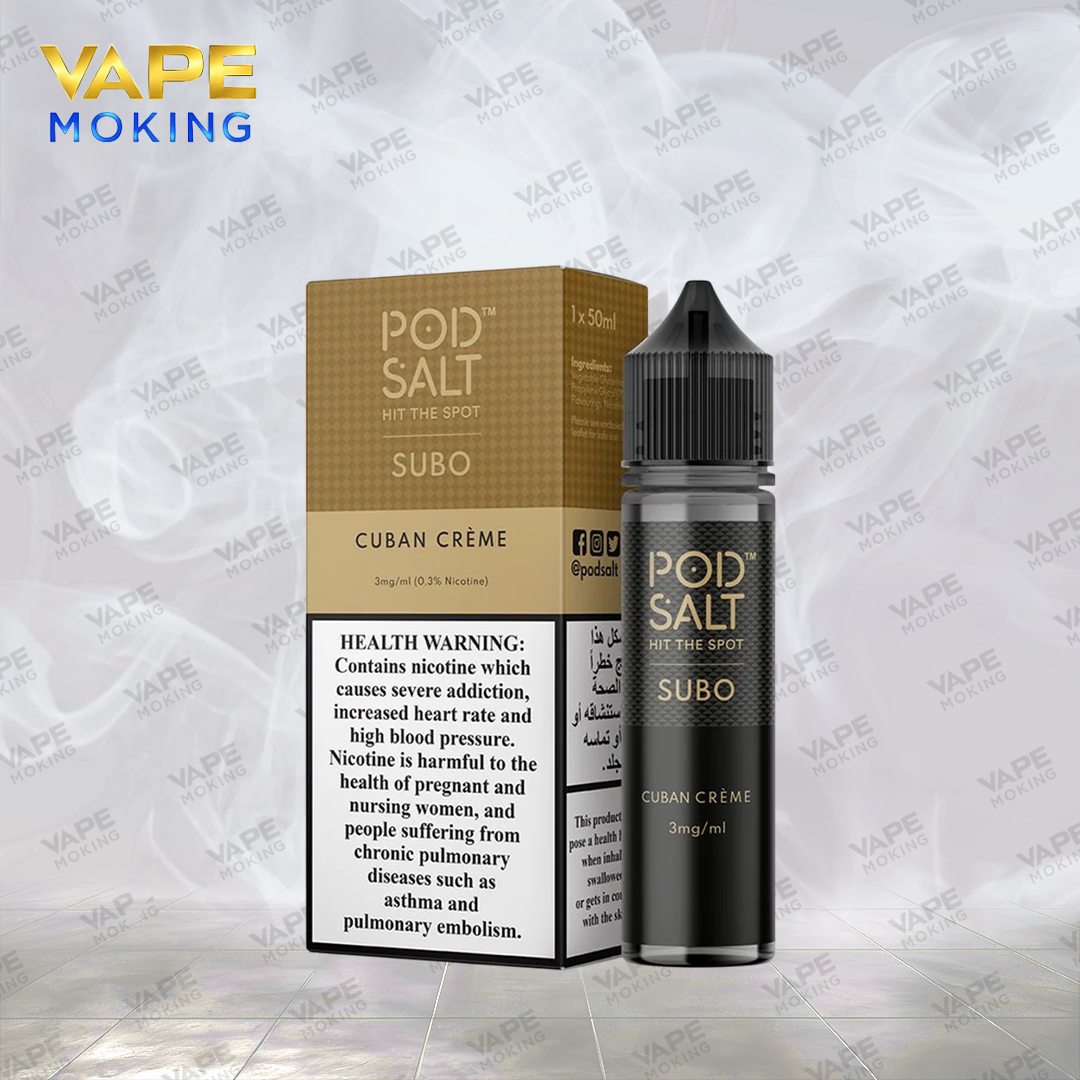 POD SALT SUBO JUICE - CUBAN CREME - 3MG