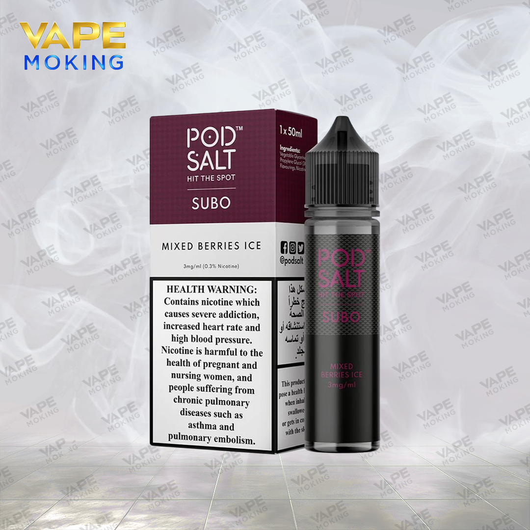 POD SALT SUBO JUICE - MIXED BERRIES ICE - 3MG